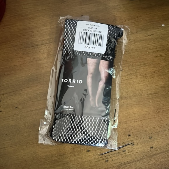 Torrid Plus Size Black Fishnet Tights 3/4 - Picture 1 of 3